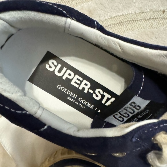 Golden goose Women’s Super-Star Penstar LTD in blue suede with white star. Sz 38 - Picture 7 of 9